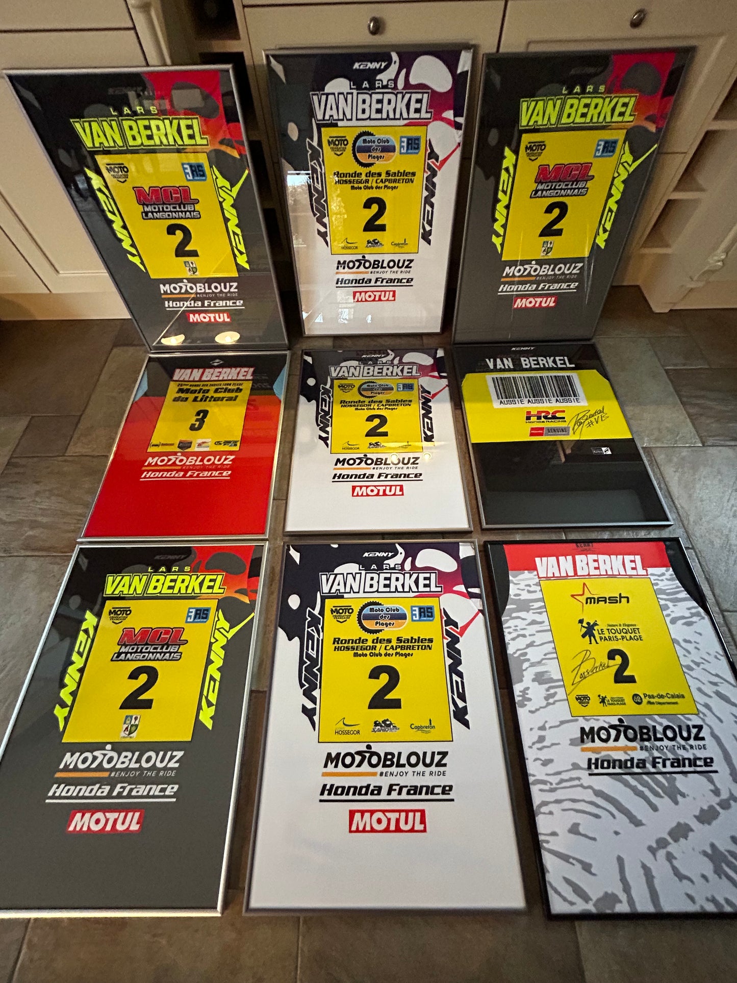 Framed + Signed race jersey